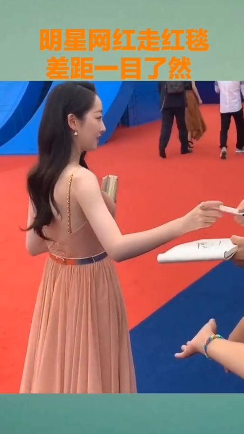 明星网红差距走红毯视频,差距引热议！