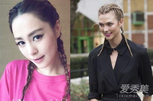 外国明星网红扎辫子图片,外国明星网红的时尚辫子造型大盘点