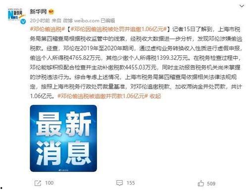 明星网红依法纳税多少亿,展现社会责任与法治精神